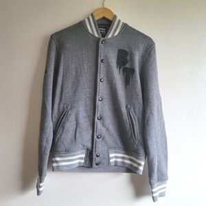 Been Trill Mallratz , Sweatshirt‎ Jacket, Grey, Size Small